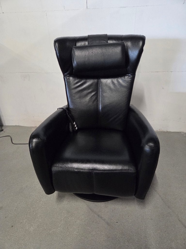 Prominent sta op stoel zwart leer, Ophalen, Minder dan 75 cm, Leer, 50 tot 75 cm