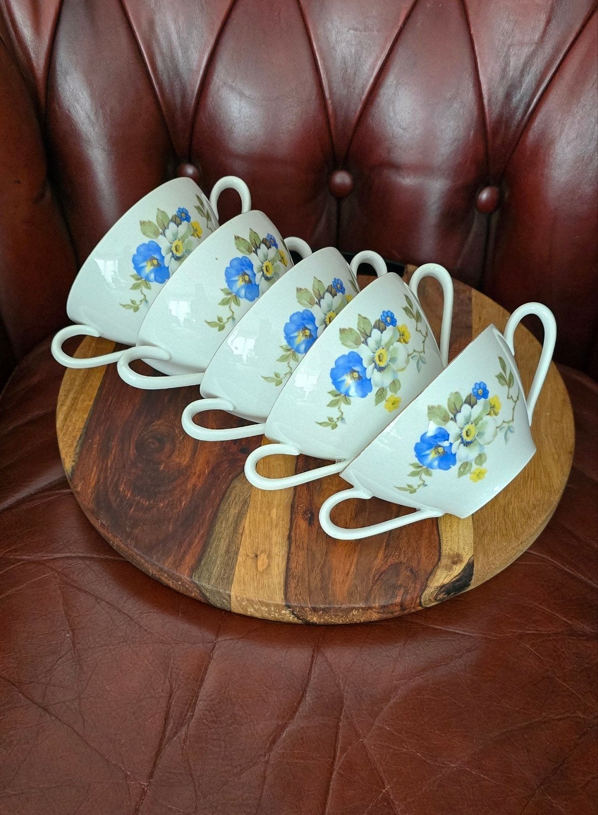 Vintage Kahla porseleinen soepkommen - 5 stuks, Ophalen of Verzenden
