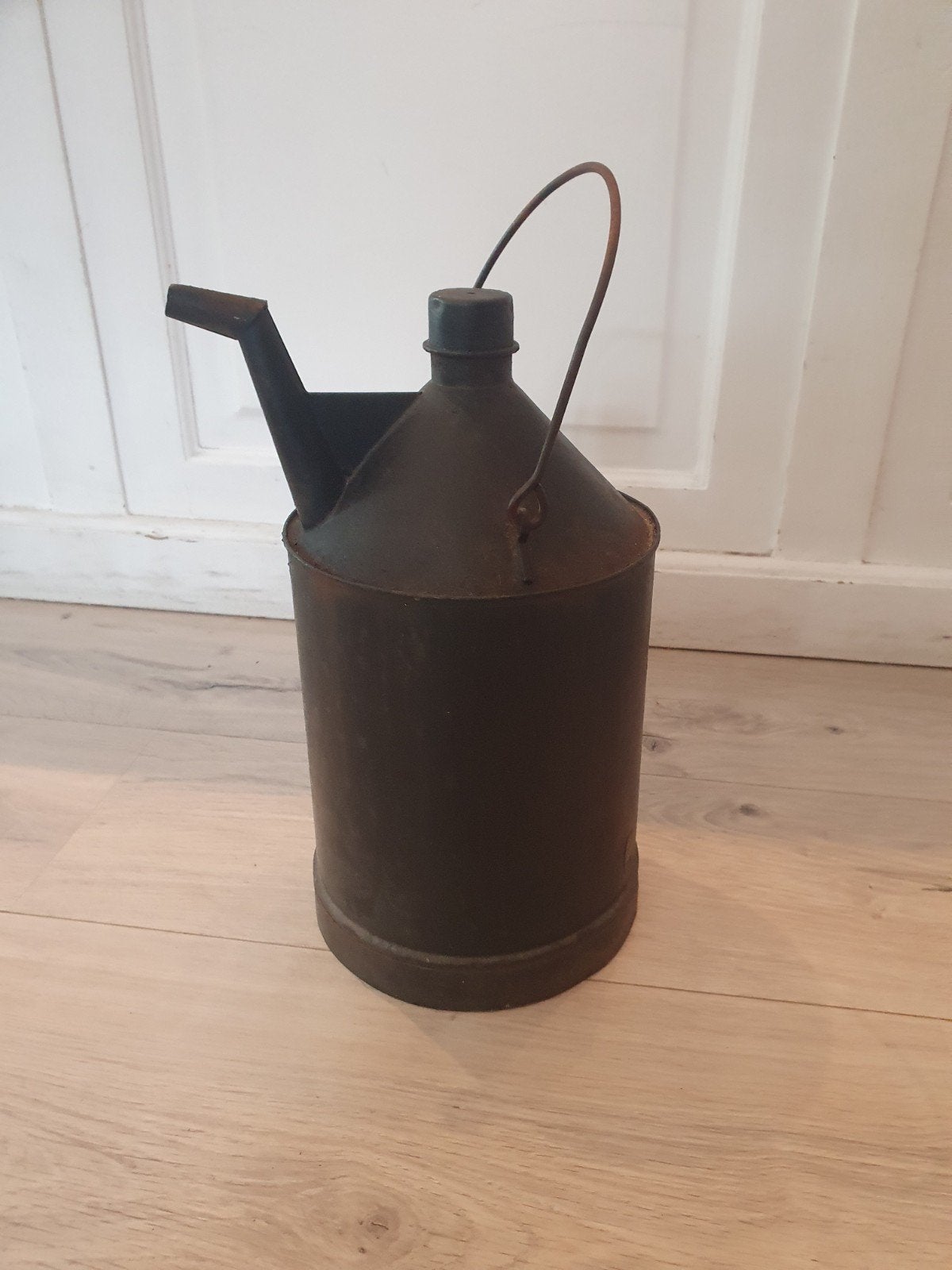 Antieke olie / petroleum kan 33 cm hoog, Antiek en Kunst, Ophalen of Verzenden