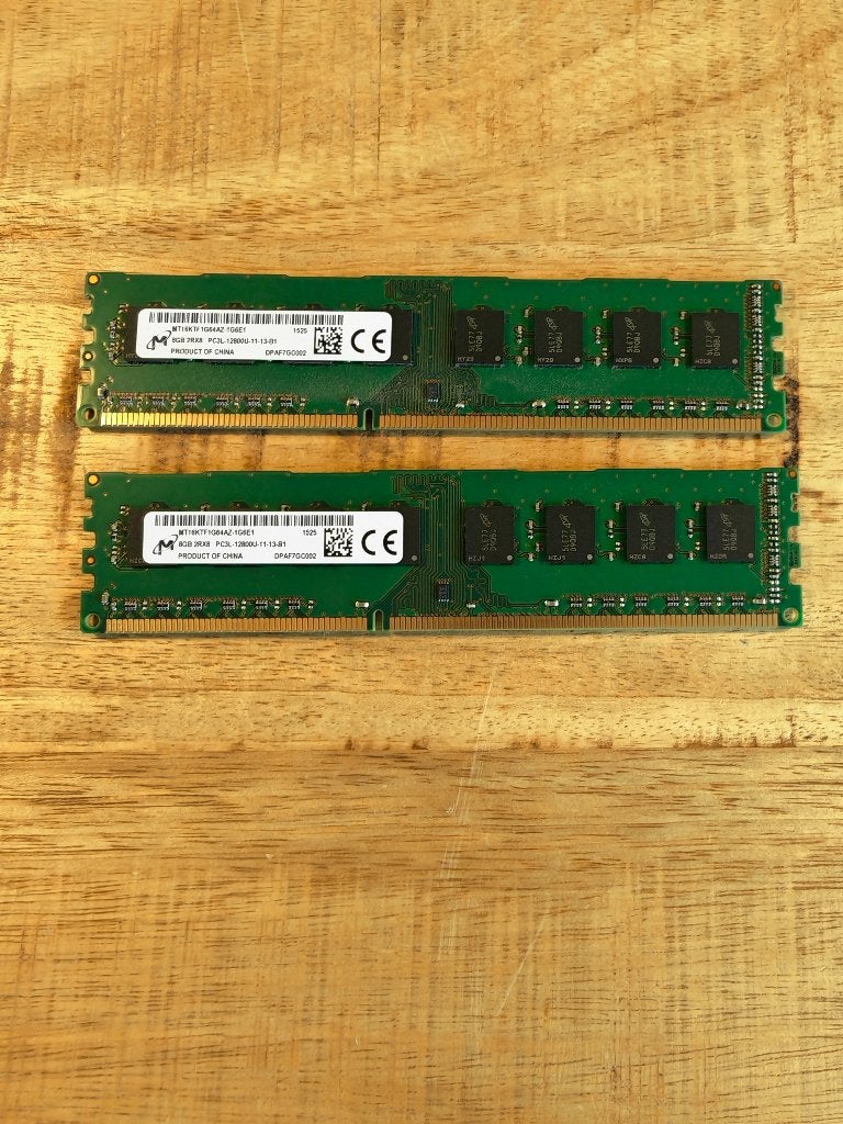 Micron 16GB DDR3L 1600MHz DIMM Set (2x8GB), Info@micron.nl, Basisweg 10 1043 AP Amsterdam, Refurbished, DDR3