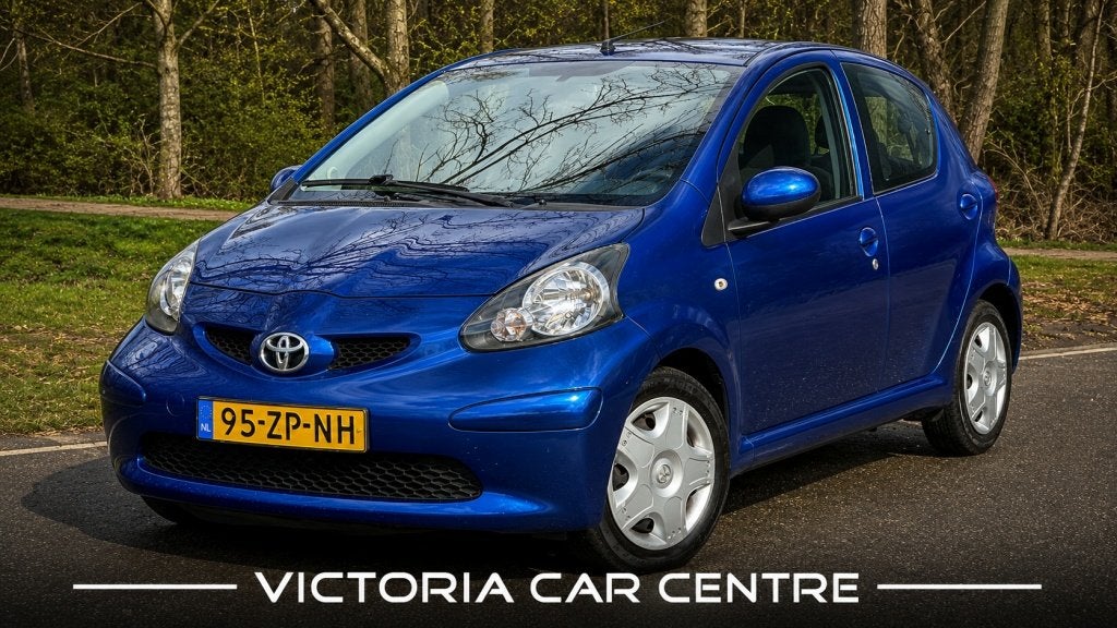 Toyota Aygo 1.0-12V -5Drs-Airco-Stuurbekr.! (bj 2008), Auto's, Voorwielaandrijving, Stof, Gebruikt, Metallic lak