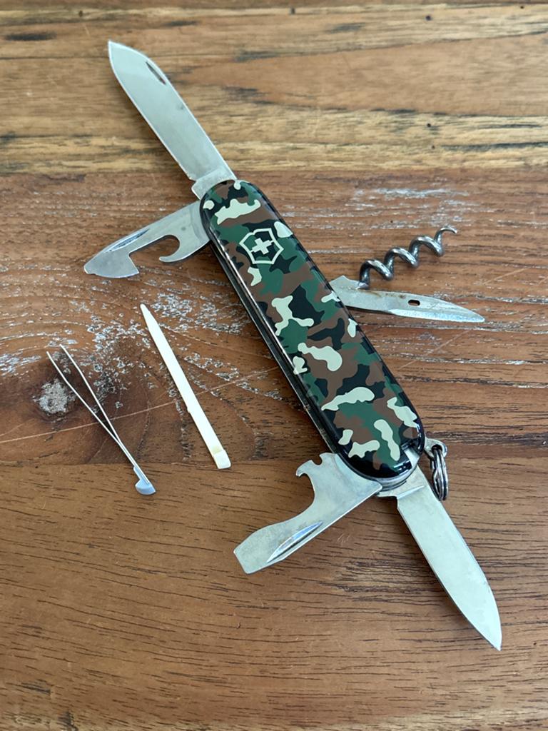 Victorinox Spartan Camouflage Zakmes - Zwitsers Zakmes, Ophalen of Verzenden, Gebruikt
