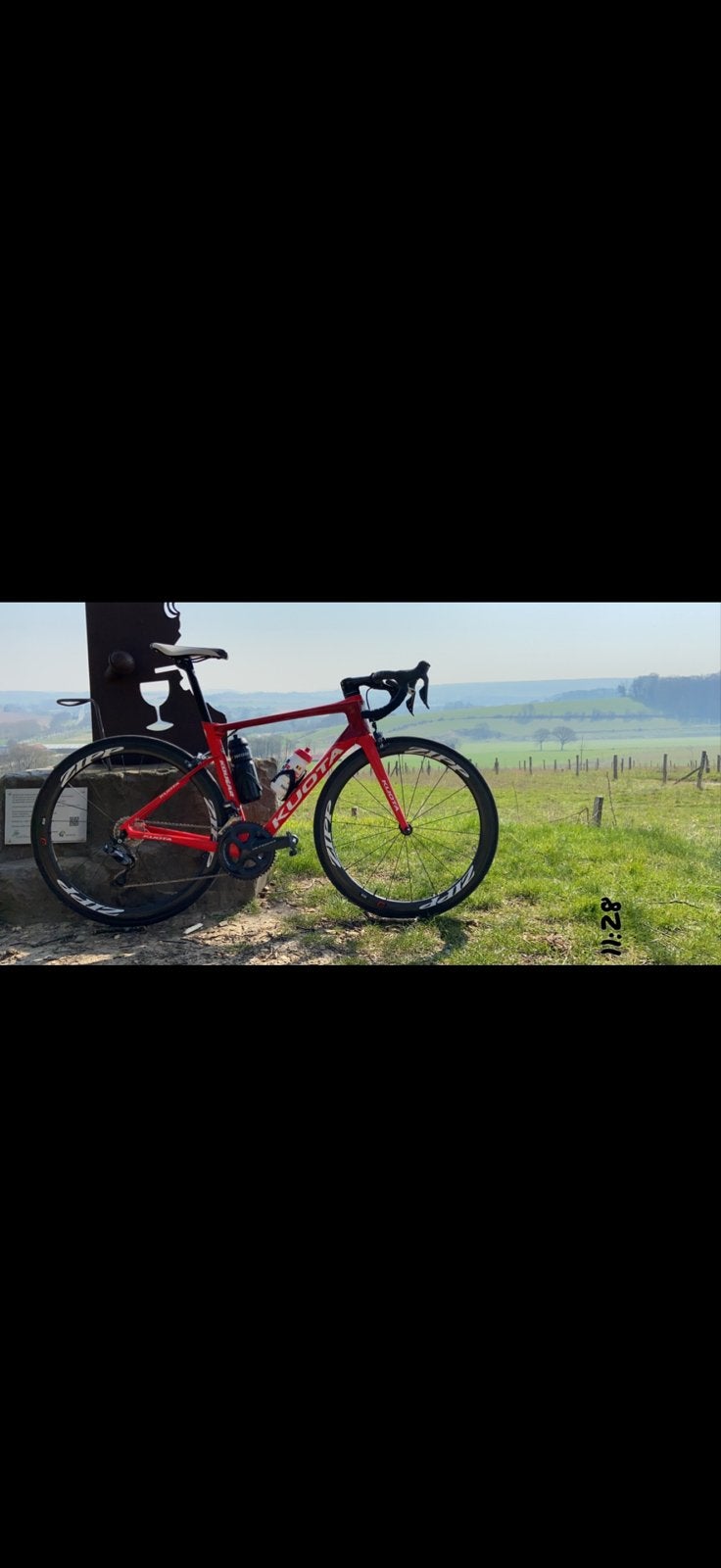 Carbon racefiets maat 54 Ultegra Di2 met powermeter, 28 inch, Gebruikt, Velgrem, Meer dan 20 versnellingen