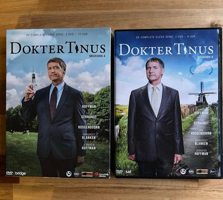 DVD seizoen 4 en 5 televisieserie Dokter Tinus, Cd's en Dvd's, Alle leeftijden, Drama, Zo goed als nieuw, Seizoen 4