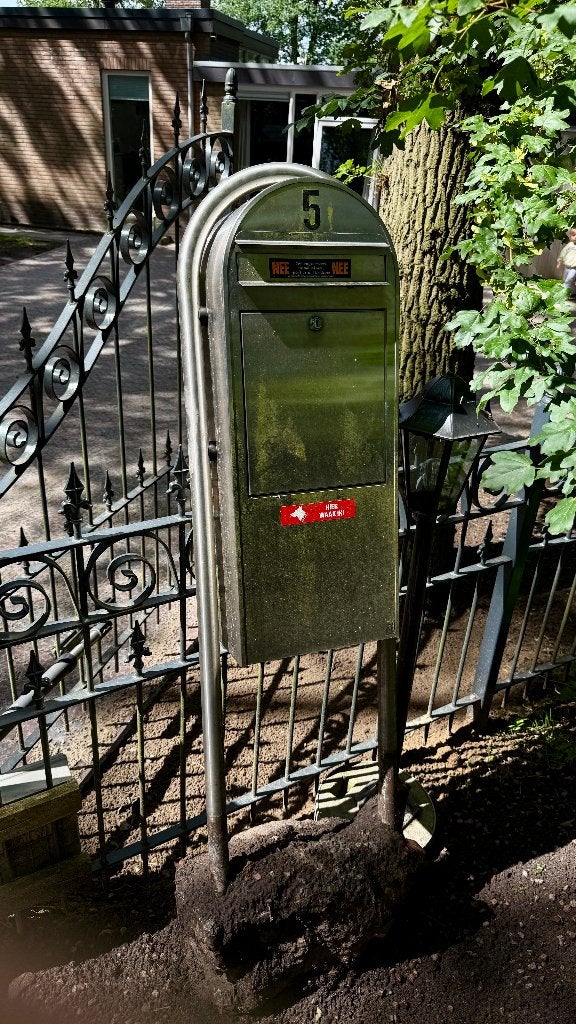 RVS Brievenbus, Tuin en Terras, Brievenbussen, Ophalen, Gebruikt, Rvs, Staande brievenbus