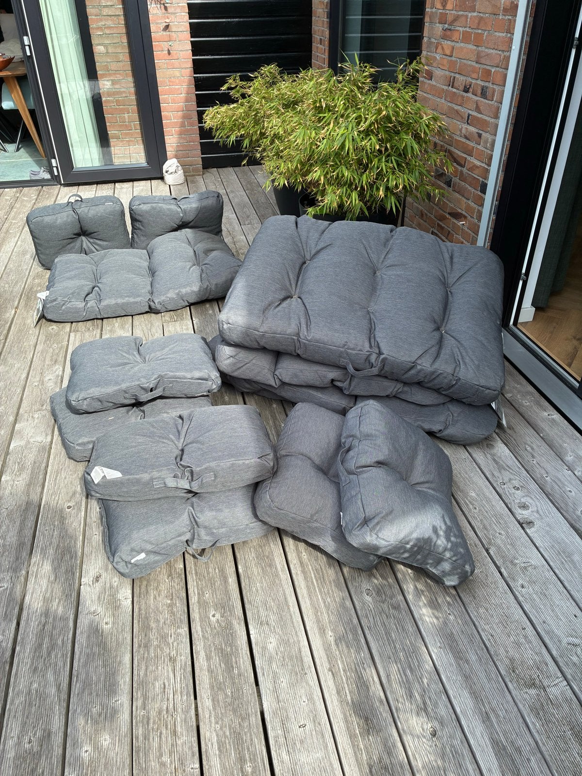 Foto 3 van Sun Garden Pallet Kussenset - Grijs