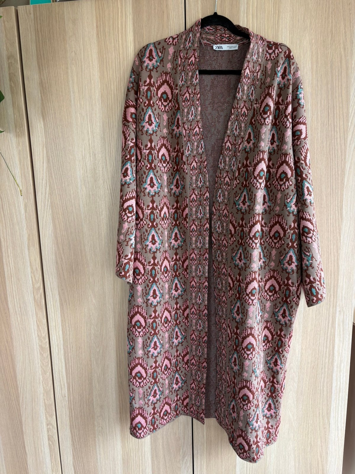 Nieuw zara vest kimono maat M glitter vest, Ophalen of Verzenden, Nieuw, Bruin
