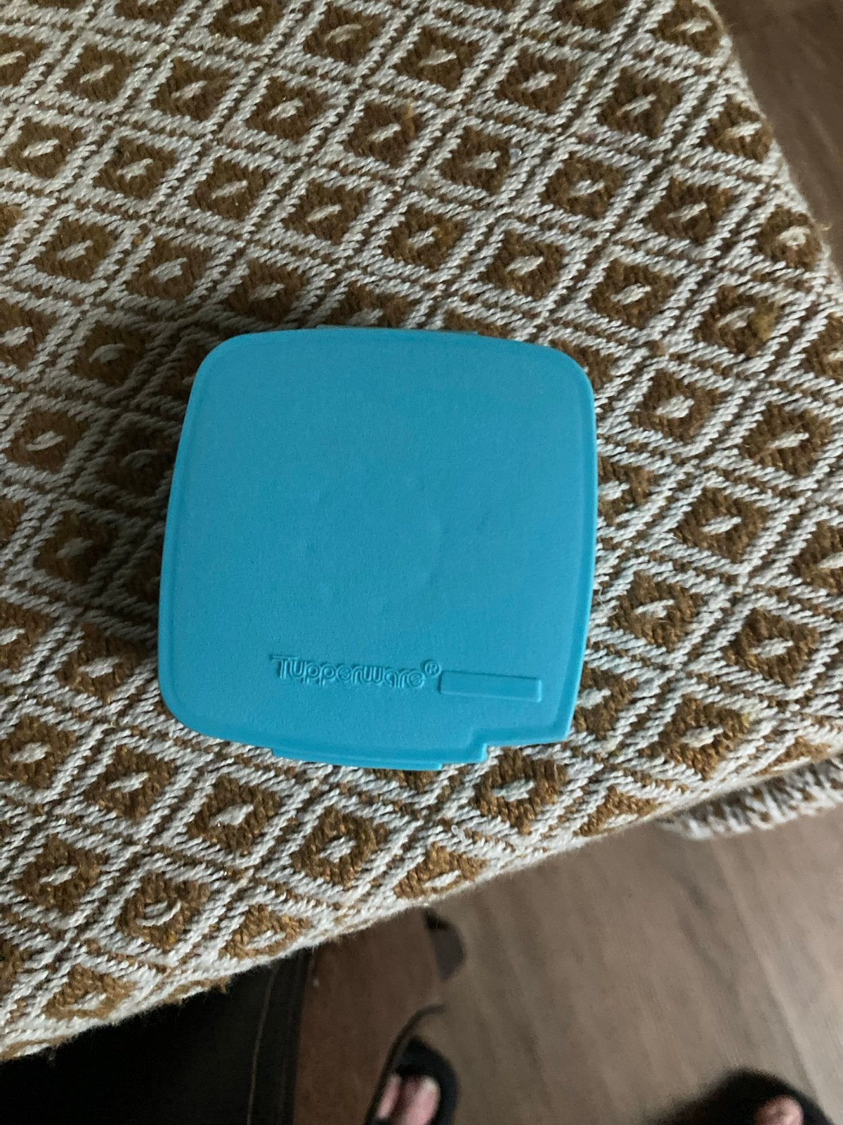 Tupperware tapedispenser, Ophalen of Verzenden, Blauw, Overige typen