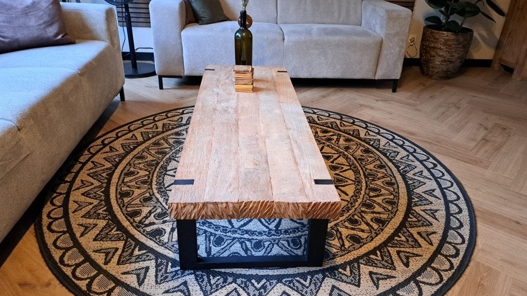 Salontafel teakhout, Ophalen, Gebruikt, Kersenhout, 50 tot 100 cm