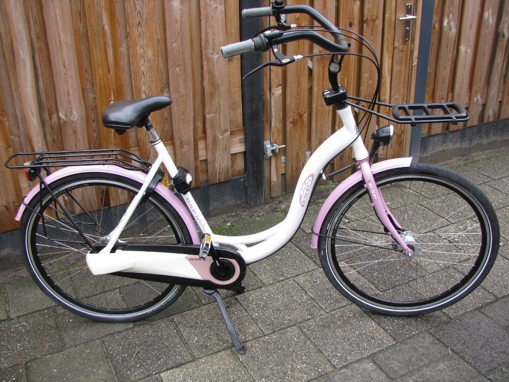 BSP moeder / mama fiets 26 inch ,  incl fietstoeltje, Zo goed als nieuw, Schijfrem, 1 zitje, Ophalen