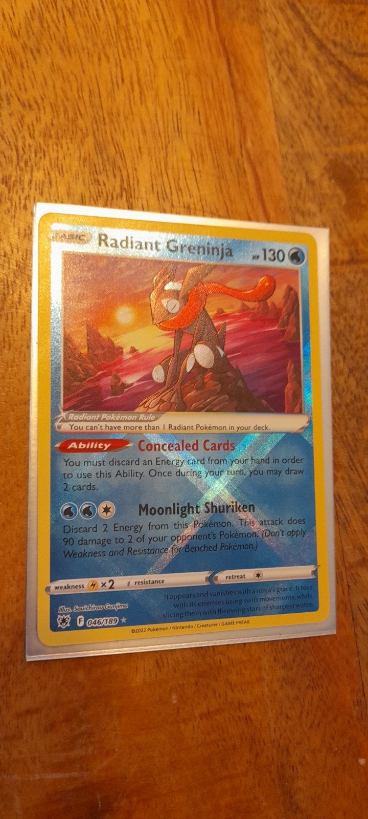 radiant greninja, Ophalen of Verzenden, Nieuw, Losse kaart