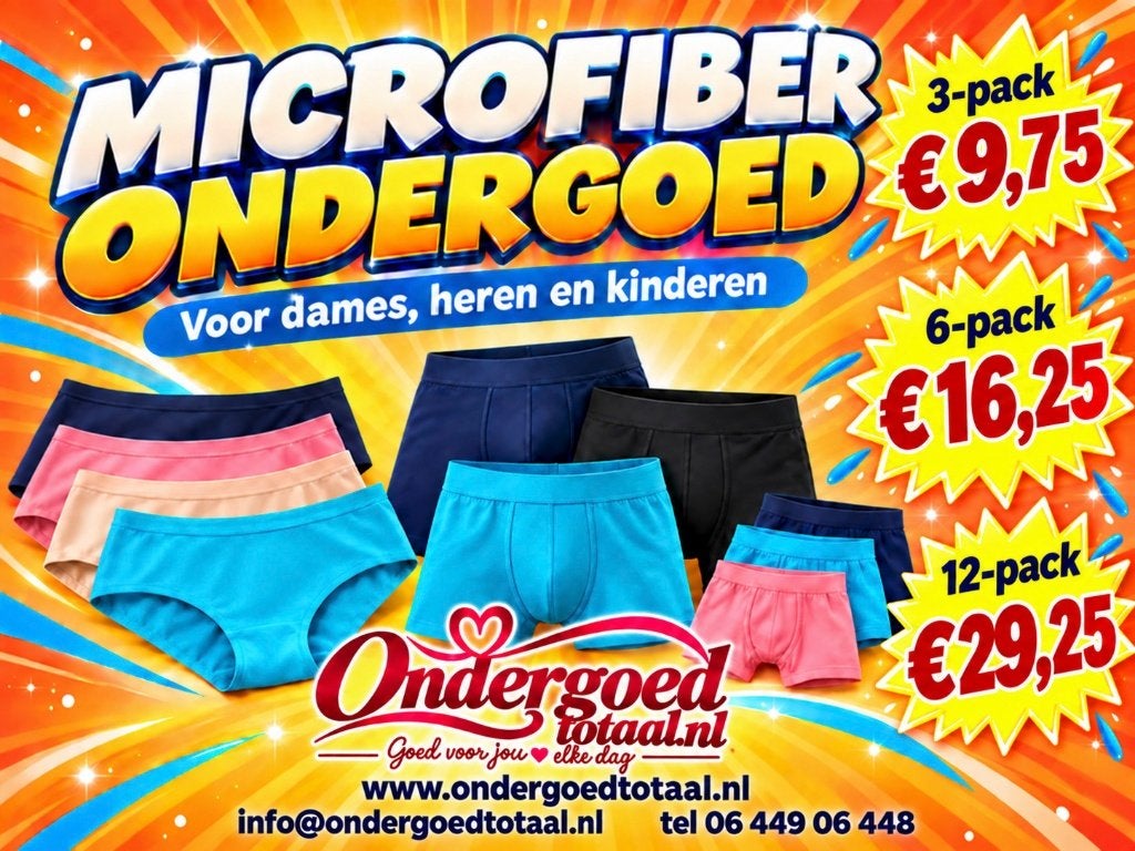 Microfiber ondergoed, Kleding | Dames, Diverse merken, Verzenden, Overige kleuren, Slip