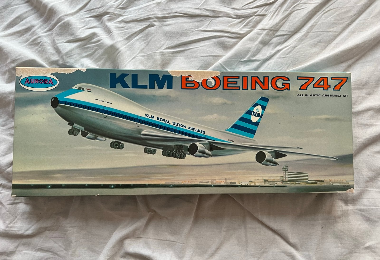 Aurora KLM Boeing 747 Modelbouwkit - Nieuw in Doos, Overige merken, Nieuw, Ophalen of Verzenden, Groter dan 1:72