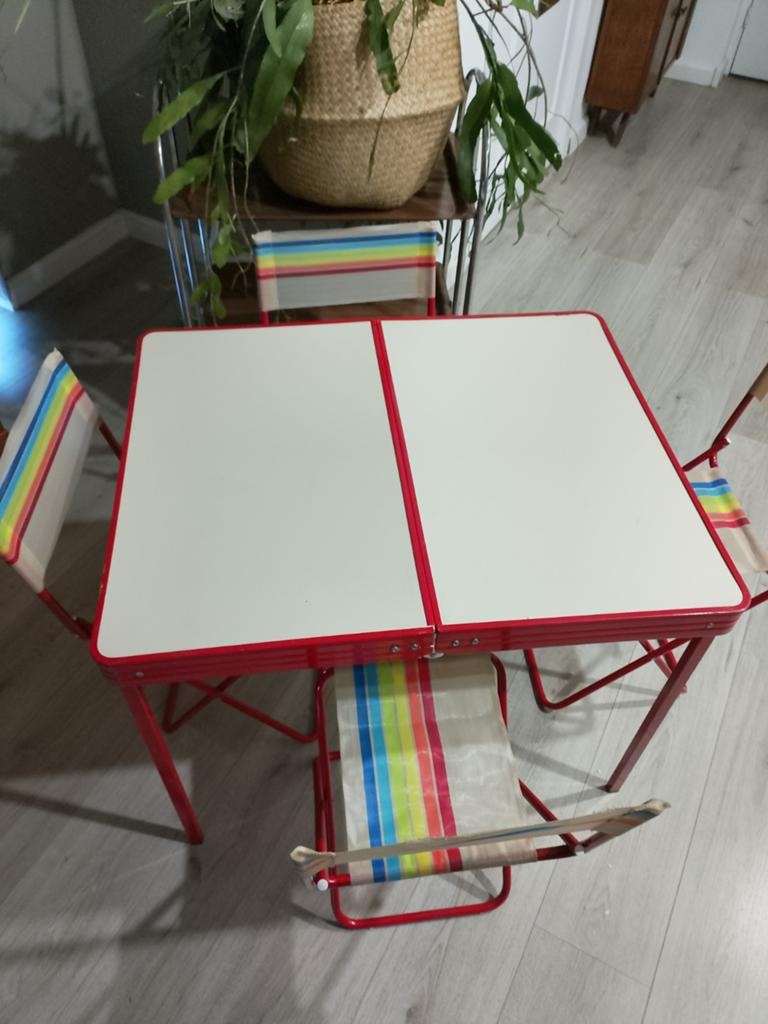 Vintage Italiaanse  opvouwbaar camping set, Ophalen, Huis en Inrichting
