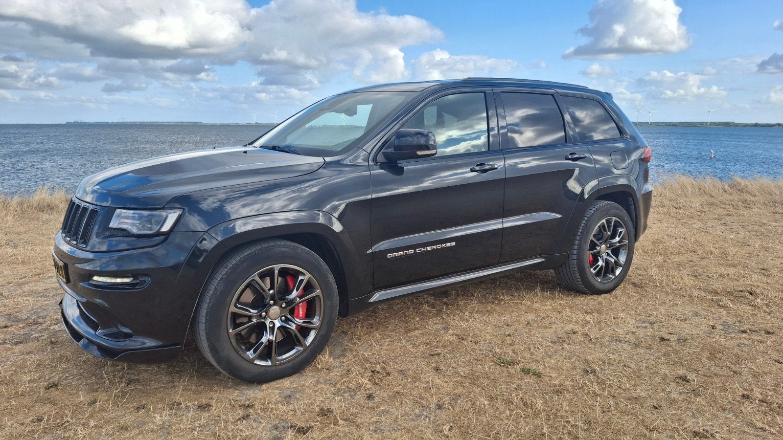 Jeep Grand Cherokee 2016 Zwart, Auto's, Bestelauto's, Leder en Stof, Zwart, 468 pk, Vierwielaandrijving