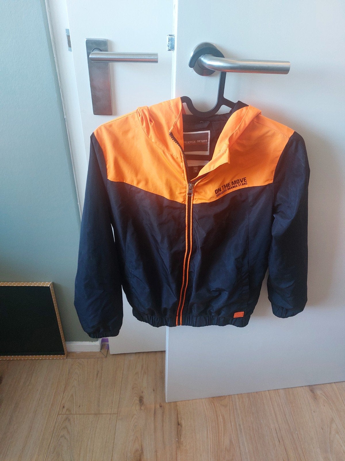 Stoere Oranje-Stars jas maat 140 voor jongens, Gebruikt, Orange-Stars, Ophalen of Verzenden, Jongen