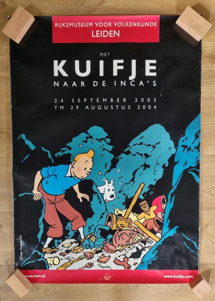 Grote kuifje poster!, Ophalen, Gebruikt, A1 t/m A3, Film en Tv
