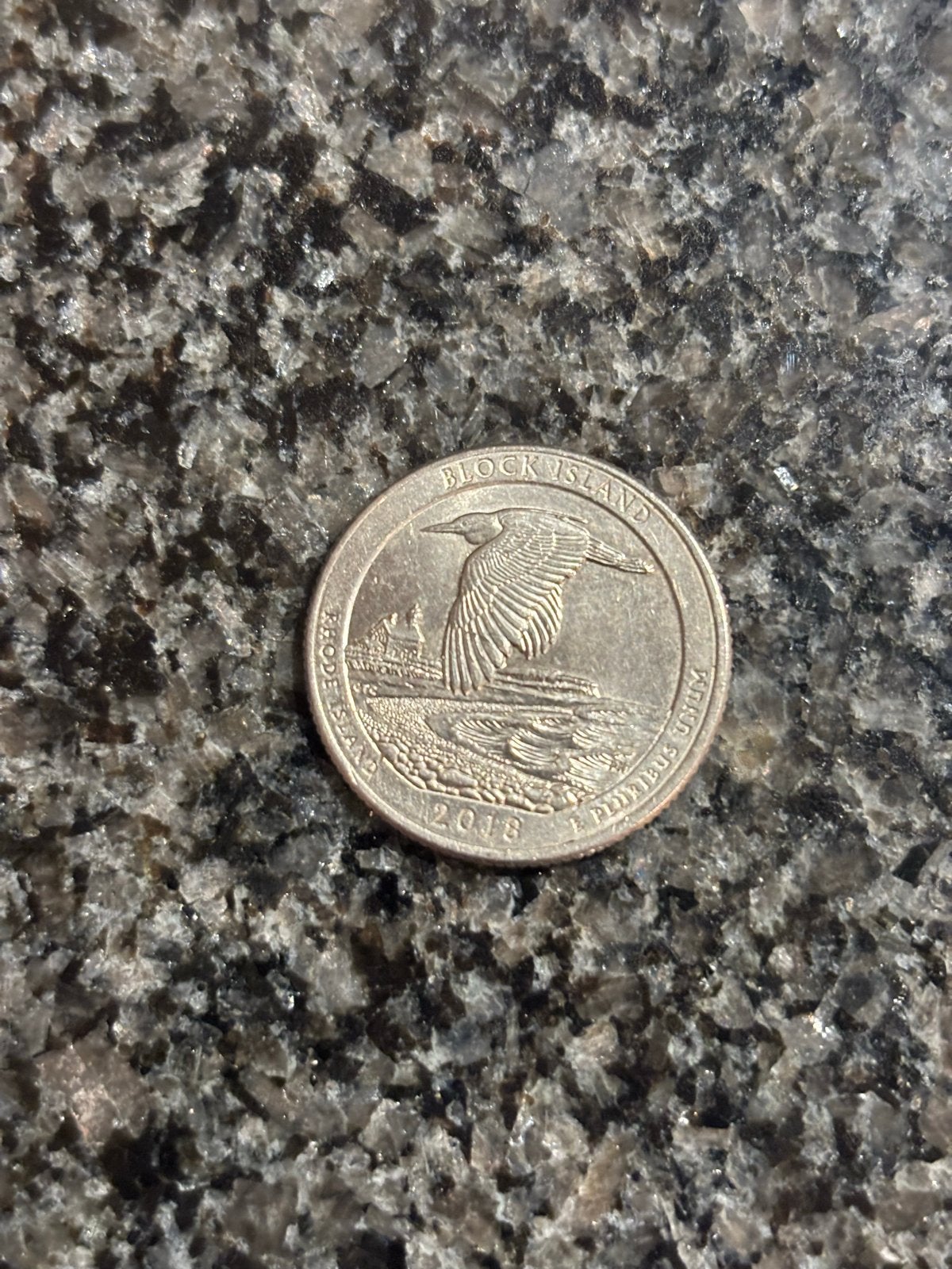 2018 Block Island Quarter dollar - Rhode Island, Postzegels en Munten, Verzenden, Noord-Amerika, Losse munt