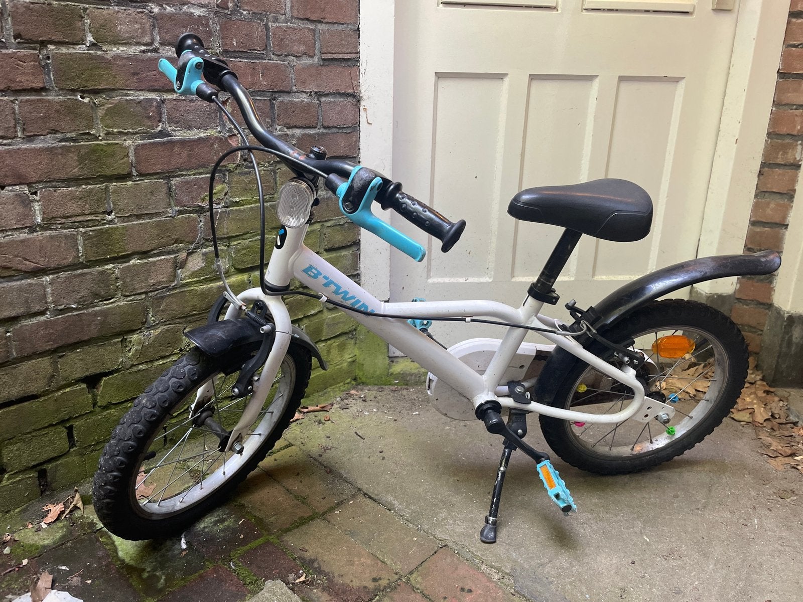 B’tween witte kinderfiets 16 inch, Fietsen en Brommers, Ophalen, Zo goed als nieuw, 16 tot 20 inch