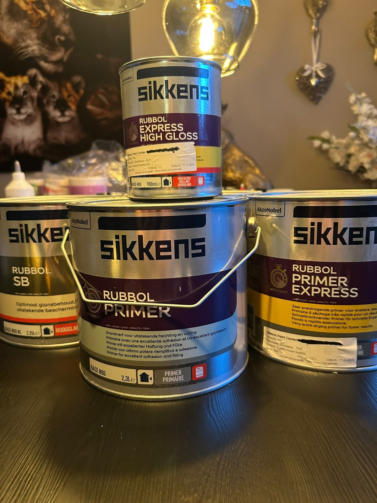 Sikkens Rubbol Primer Express & High Gloss verf, Ophalen, Nieuw, Verf, 5 tot 10 liter