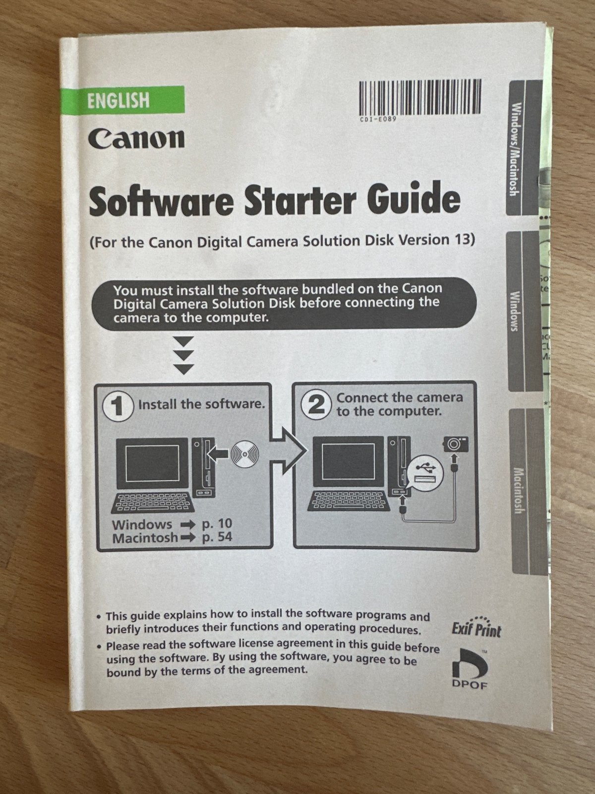 Handleiding Canon Powershot G5, Auto diversen, Handleidingen en Instructieboekjes, Ophalen of Verzenden