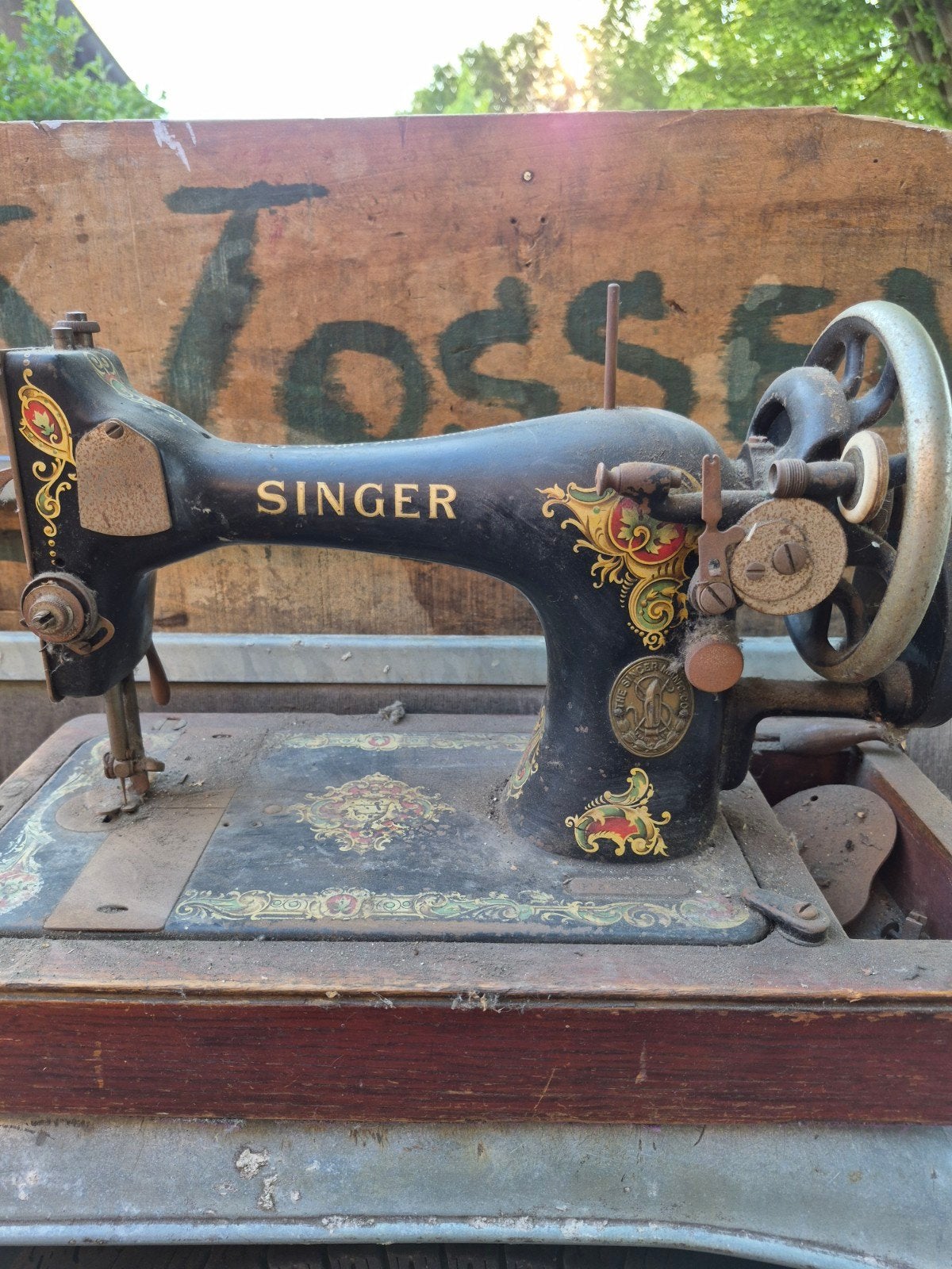 Antieke Singer Naaimachine - Decoratief Stuk, Ophalen