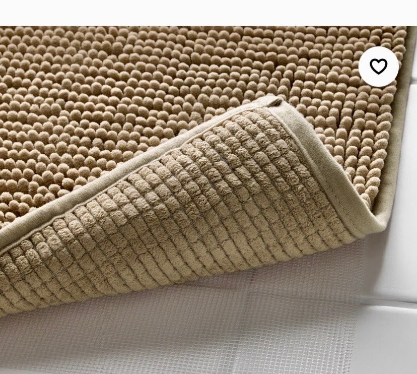 Set van 3 beige badmatten, Ophalen, Gebruikt, Beige, Badmat