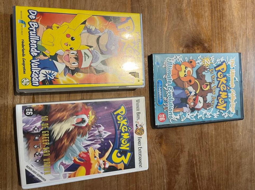 Vintage Pokemon videobanden / VHS DVD retro evolution retro, Alle leeftijden, Ophalen of Verzenden, Gebruikt, Overige genres