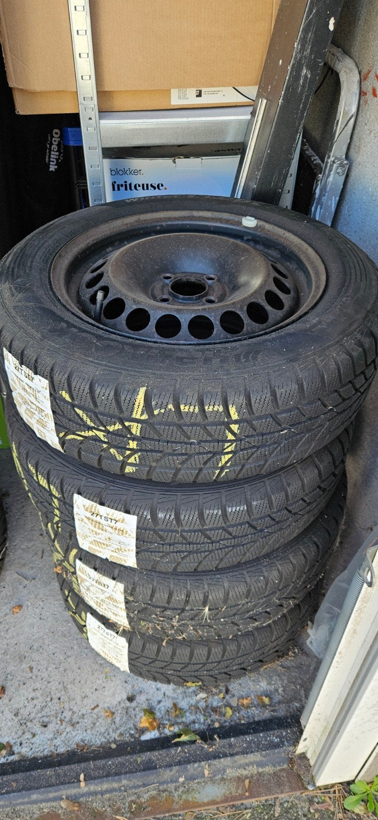 winterbanden met vleg 185/65 R15, Ophalen