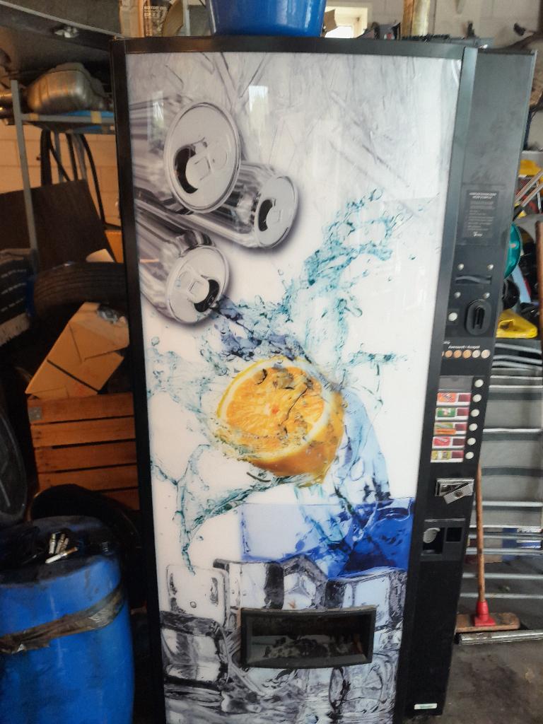 frisdrank automaat, Ophalen, Gebruikt