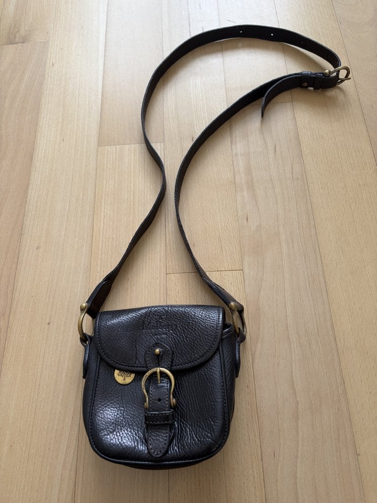 **** MULBERRY - crossover tas, Ophalen of Verzenden, Zo goed als nieuw, Zwart, Schoudertasje