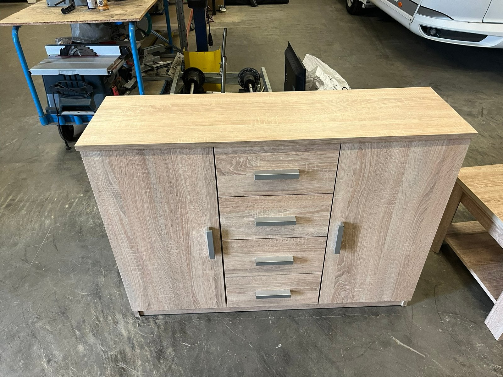 Tv kast tafel en kast, Ophalen, Gebruikt, 25 tot 50 cm, 100 tot 150 cm