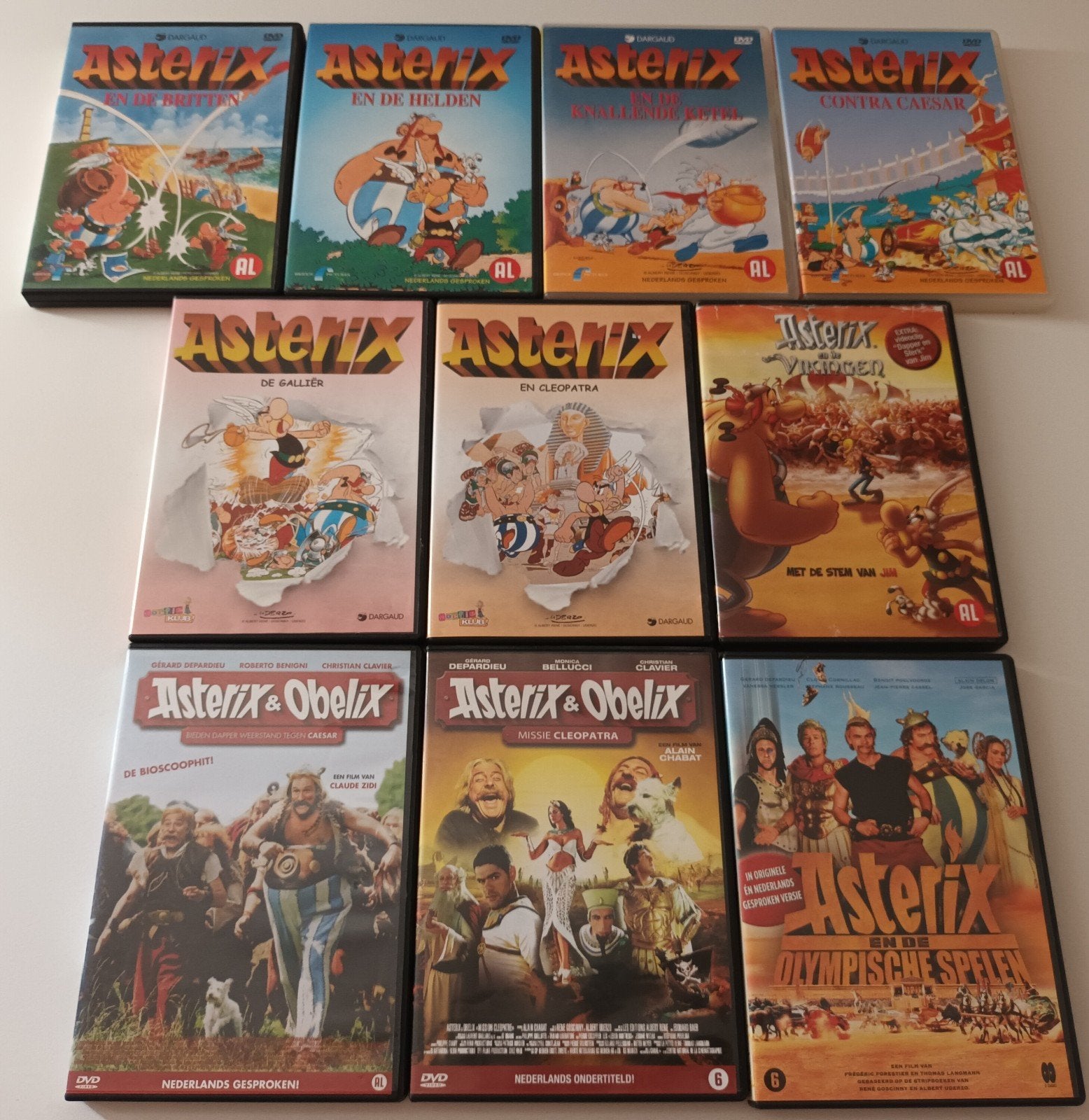 dvd pakket Asterix en Obelix, Cd's en Dvd's, Alle leeftijden, Verzenden, Zo goed als nieuw