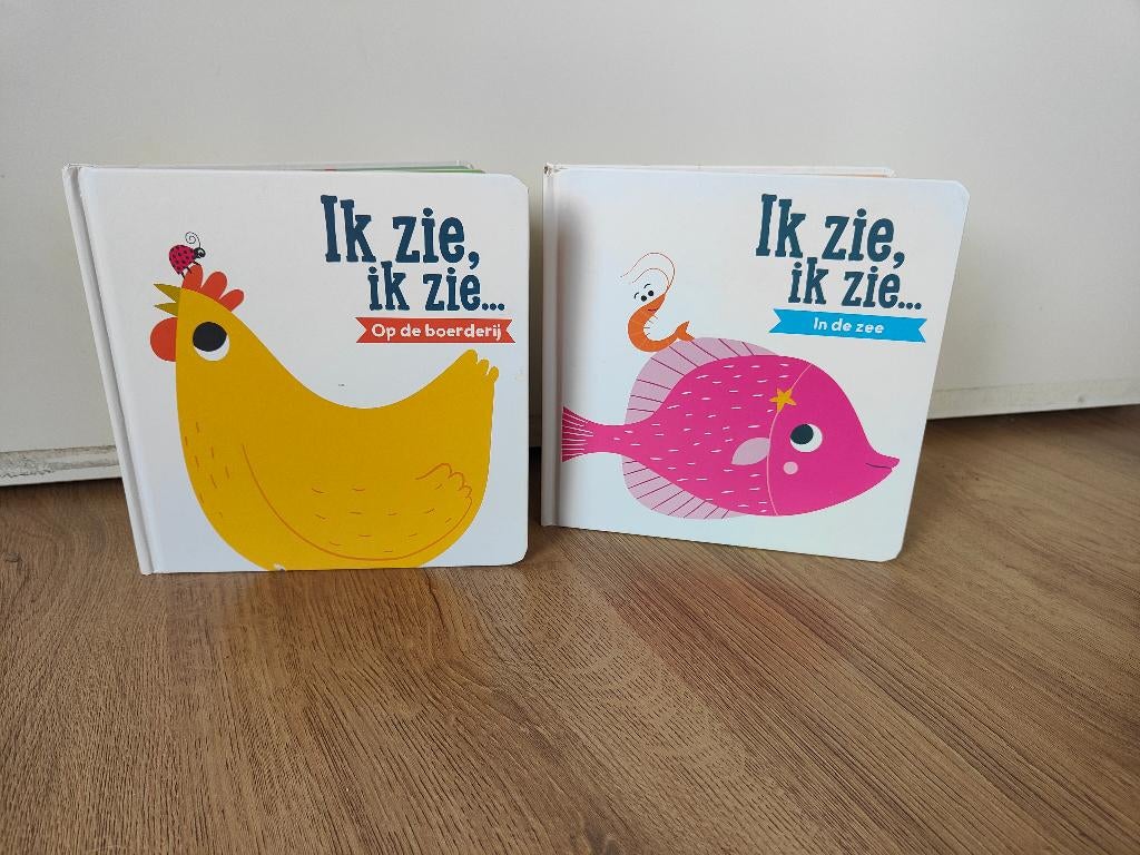 Ik zie ik zie boekenreeks op de boerderij en in de zee, Ophalen, Zo goed als nieuw, Onbekend, 1 tot 2 jaar