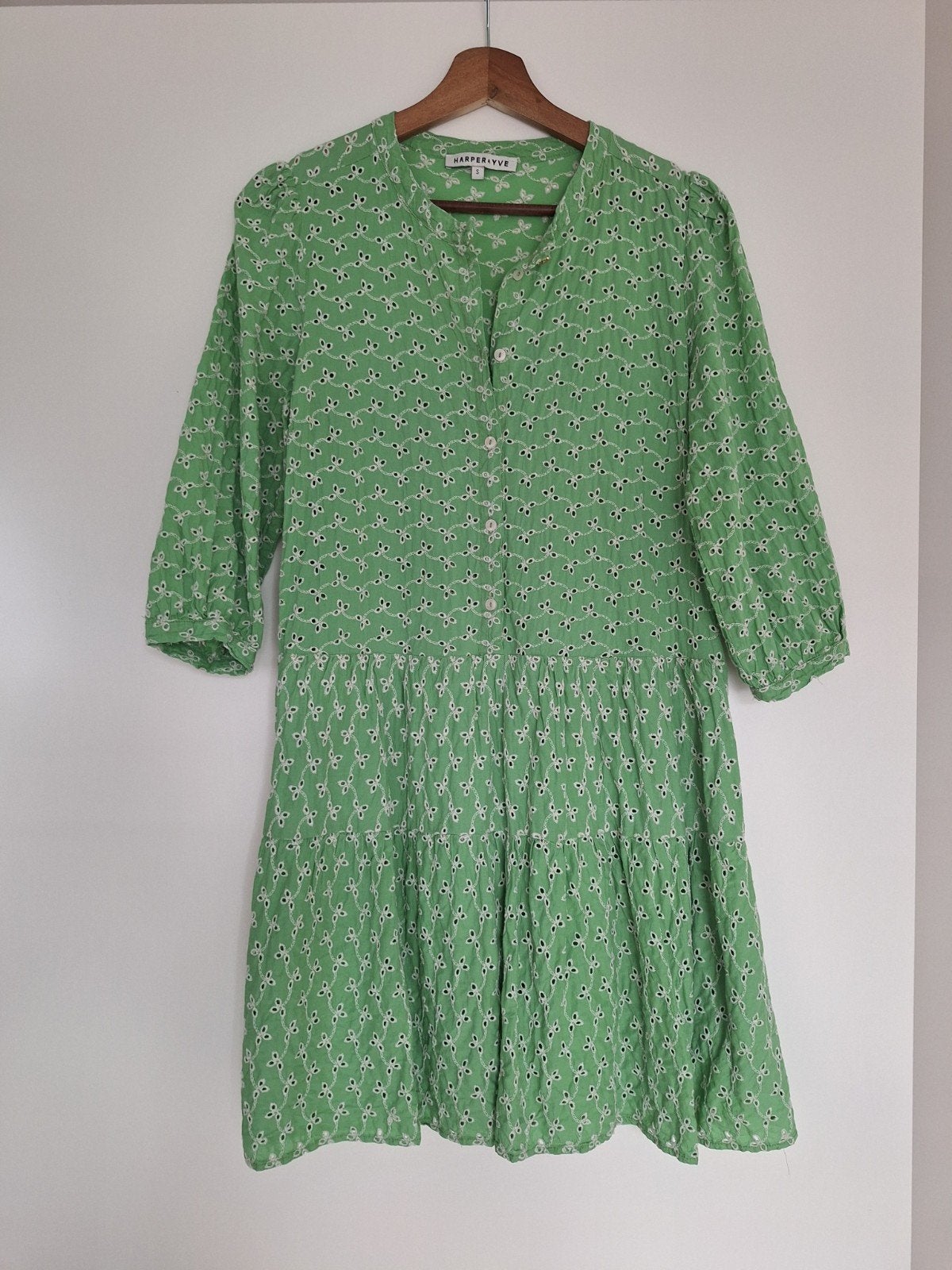 Harper & Yve jurk met broderie en C&A hemdje, maat S, Kleding | Dames, Harper & Yve, Ophalen of Verzenden
