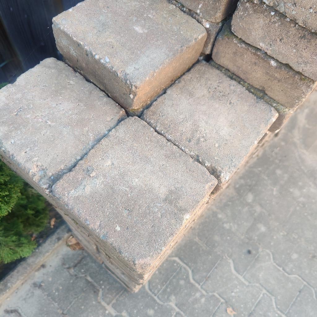 Terras tegels 15x15x5,7., Gebruikt, Beton, Terrastegels, 5 tot 10 m²