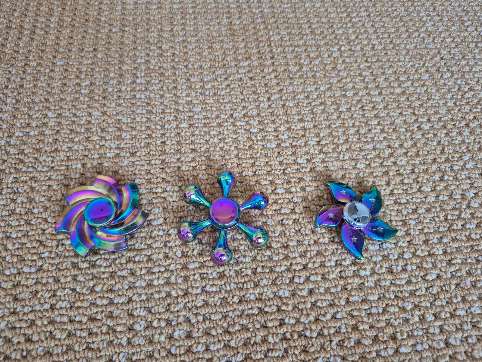 3 Regenboog Fidget Spinners, Ophalen, Zo goed als nieuw, Jongen of Meisje