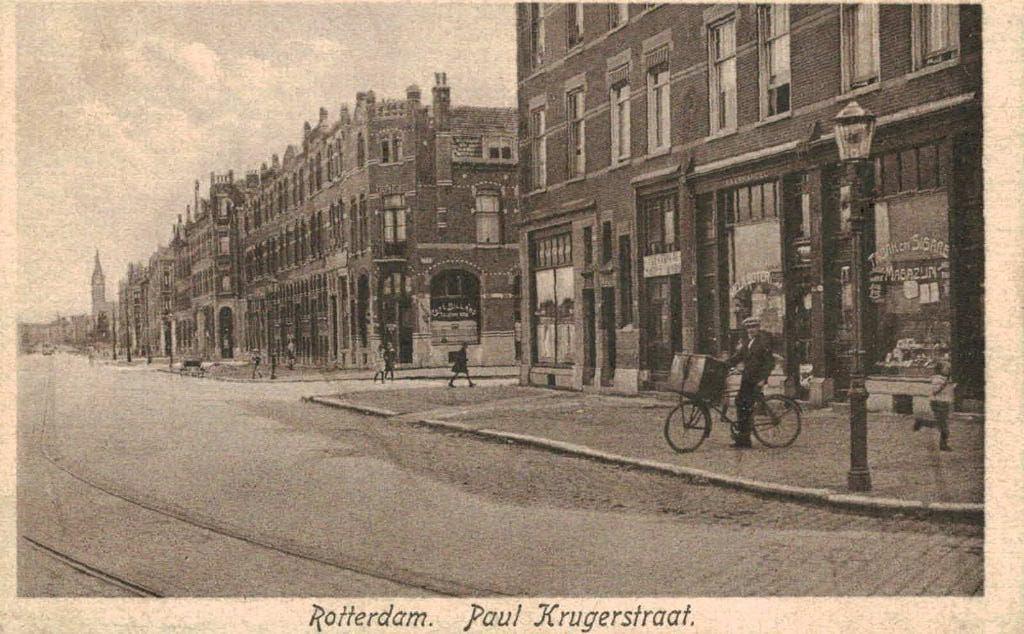 1936 ROTTERDAM ZUID Paul Krugerstraat Winkels Spoor Volk, Verzenden, 1920 tot 1940, Gelopen, Zuid-Holland