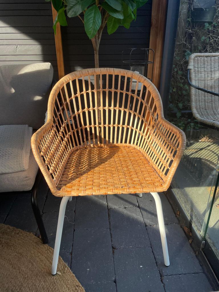 IKEA NORNA/NILSOVE bamboe stoel, Gebruikt, Overige kleuren, Ophalen of Verzenden, Eén