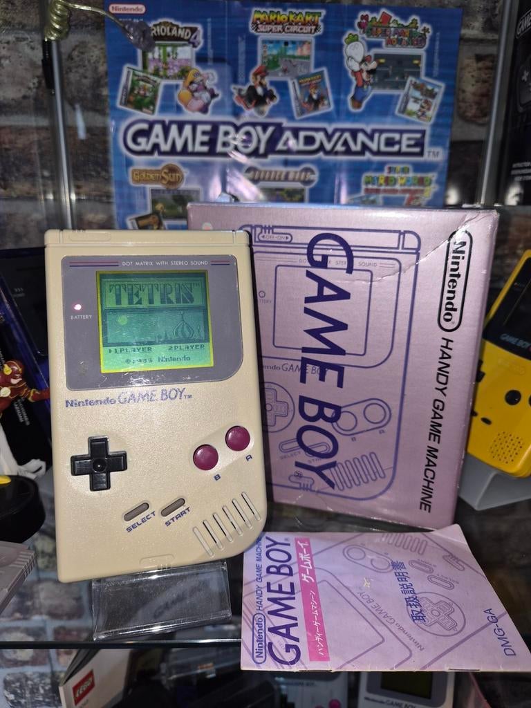 Gameboy DMG met doos en handleiding, Spelcomputers en Games, Spelcomputers | Nintendo Game Boy, Ophalen of Verzenden, Zo goed als nieuw