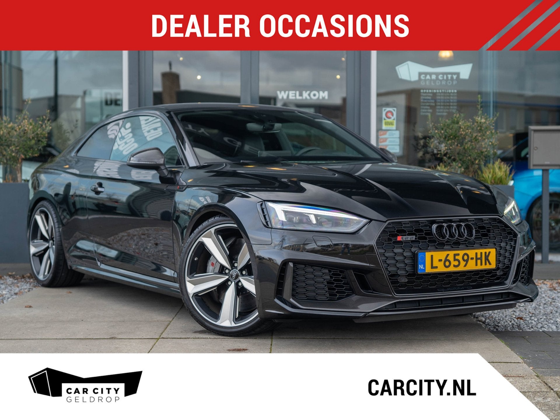 Audi RS5 Coupé 2.9 TFSI Quattro | Keramische | Massage | Ca, Auto's, Automaat, Dealer onderhouden, Gebruikt, Met garantie (alle)