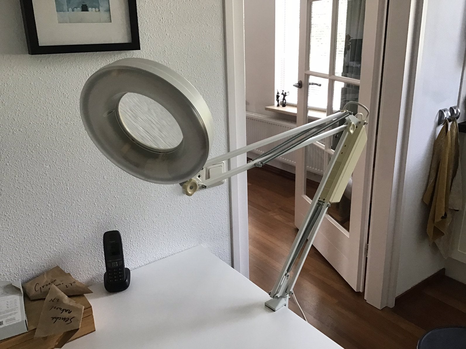 Loeplamp met tafel/bureau klem, Ophalen, Zo goed als nieuw, Loeplamp