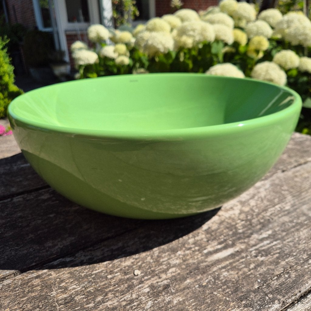Appelgroene waskom om op werkblad te plaatsen Bocchi 45 cm, Ophalen, Nieuw, Groen