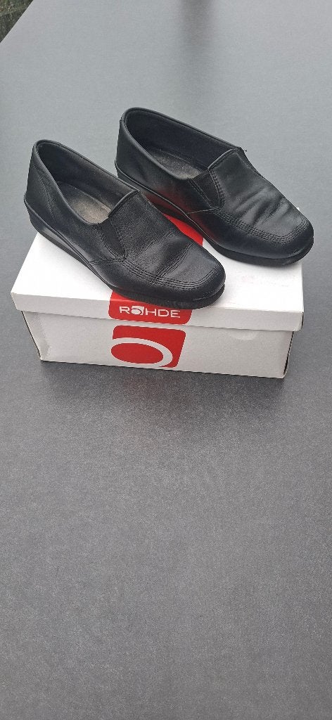 Rohde 6303 pantoffels huisschoen als nieuw mt 5 1/2 0f 38,5, Kleding | Dames, Zwart, Ophalen of Verzenden, Pantoffels of Sloffen