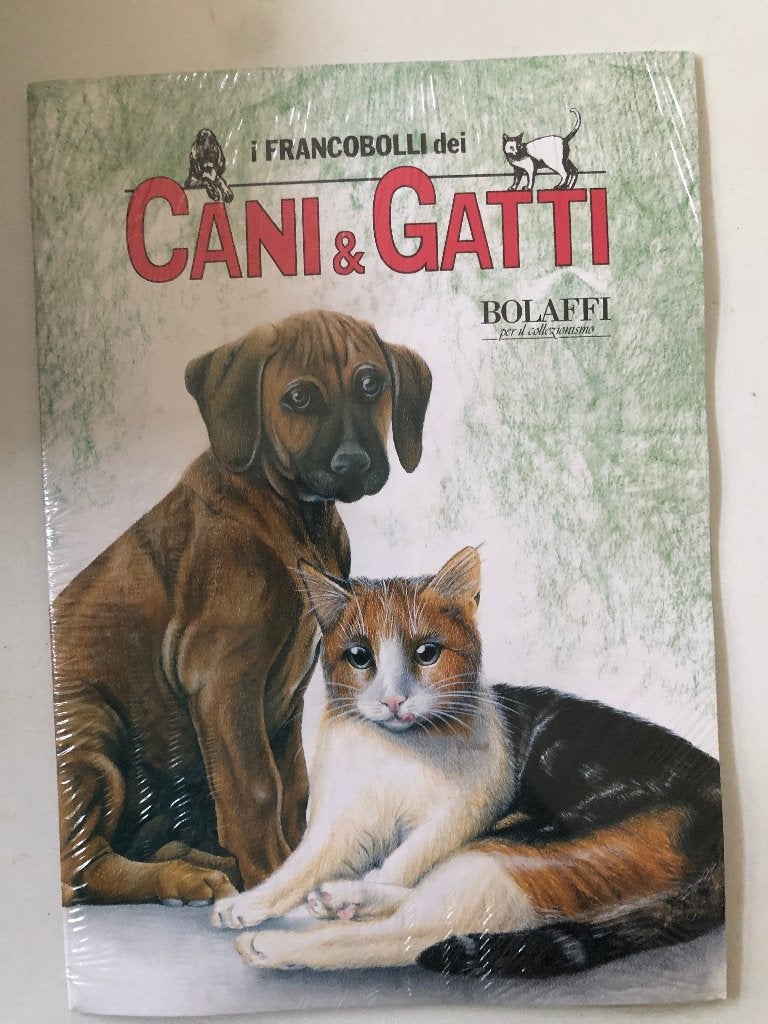 postzegelalbum honden en katten postzegels, Verzenden, Gestempeld, Dier of Natuur