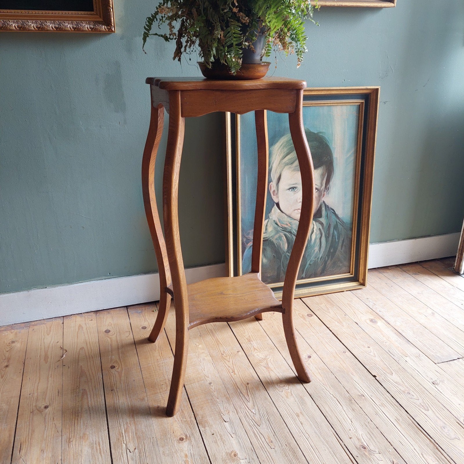 Lucky Vintage antieke brocante hoge plantentafel, Ophalen