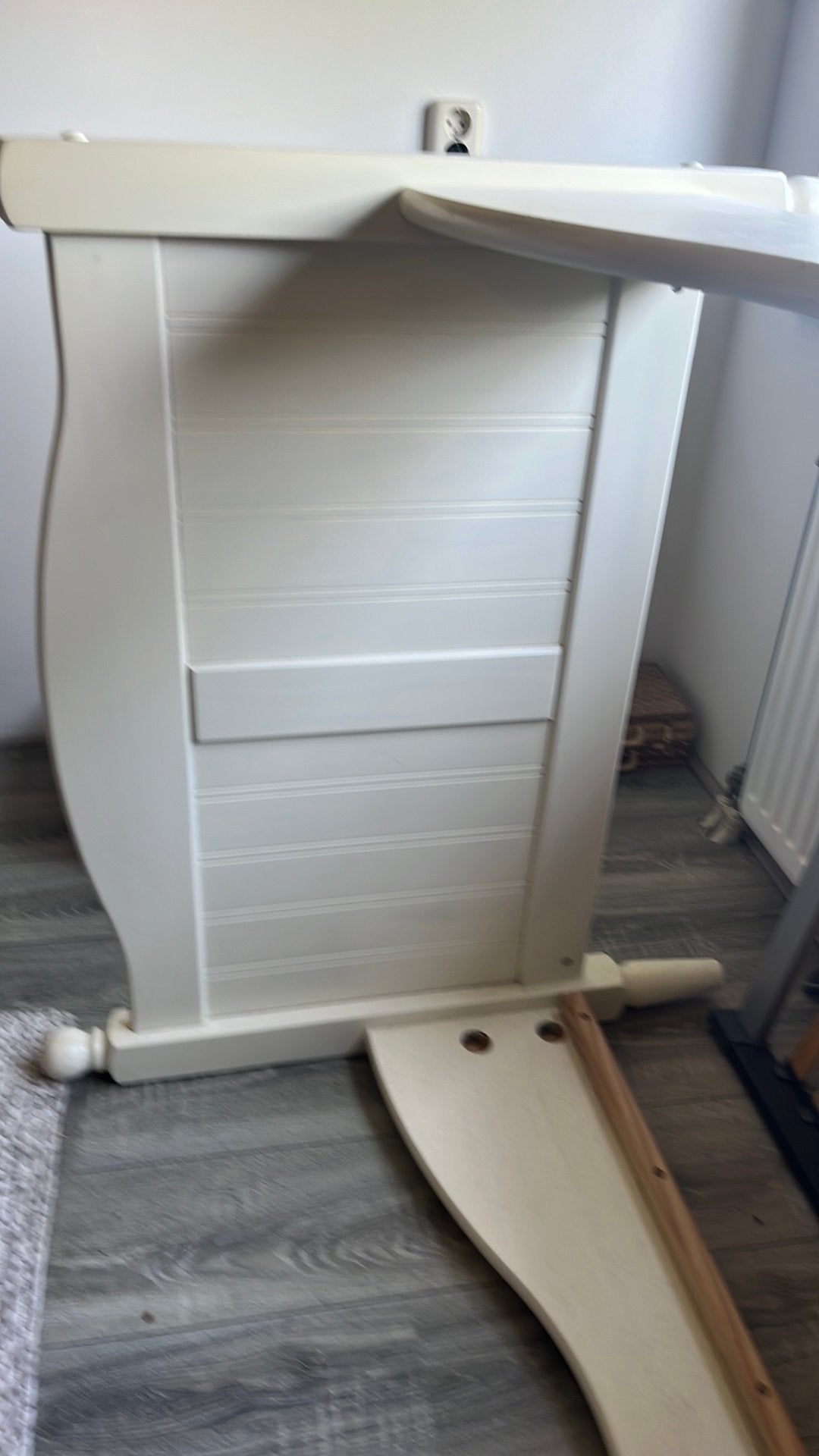 Bed, Huis en Inrichting, Slaapkamer | Bedden, Ophalen, Gebruikt, 90 cm, Landelijk