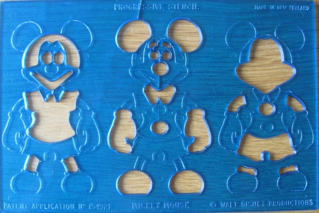 mal - stencil van Mickey Mouse, Ophalen of Verzenden, Gebruikt, Disney, Pons of Mal