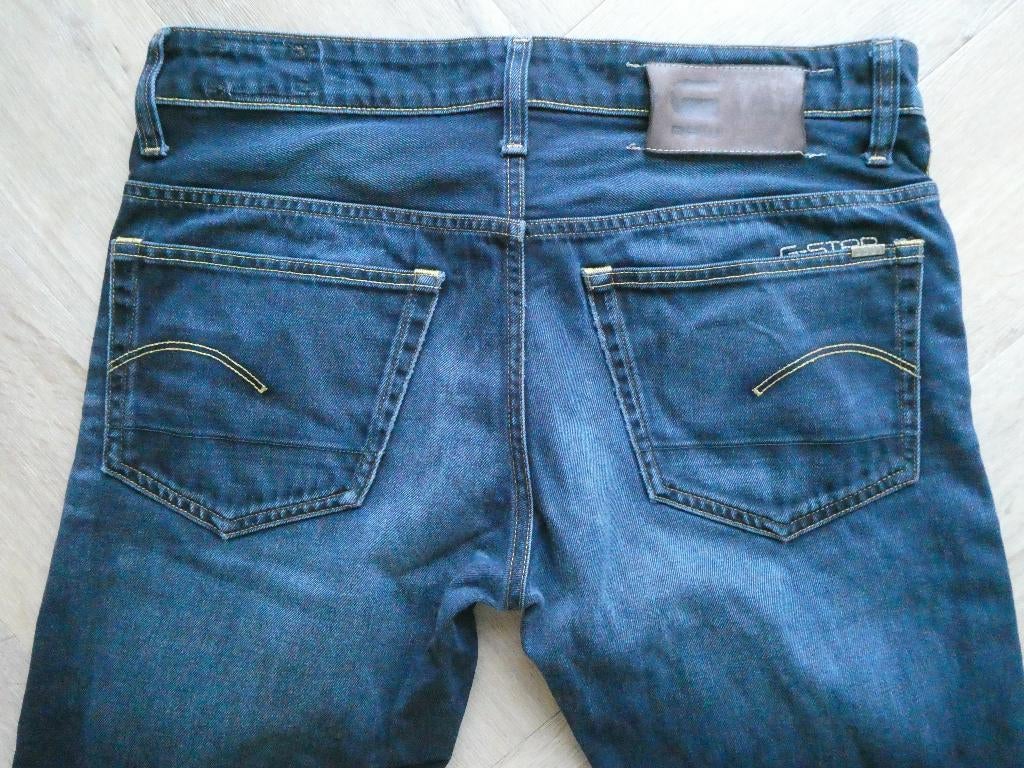 Gstar 3301 Low Tapered heren spijkerbroek maat 33-36, Zo goed als nieuw, Gstar, W33 - W34 (confectie 48/50), Verzenden