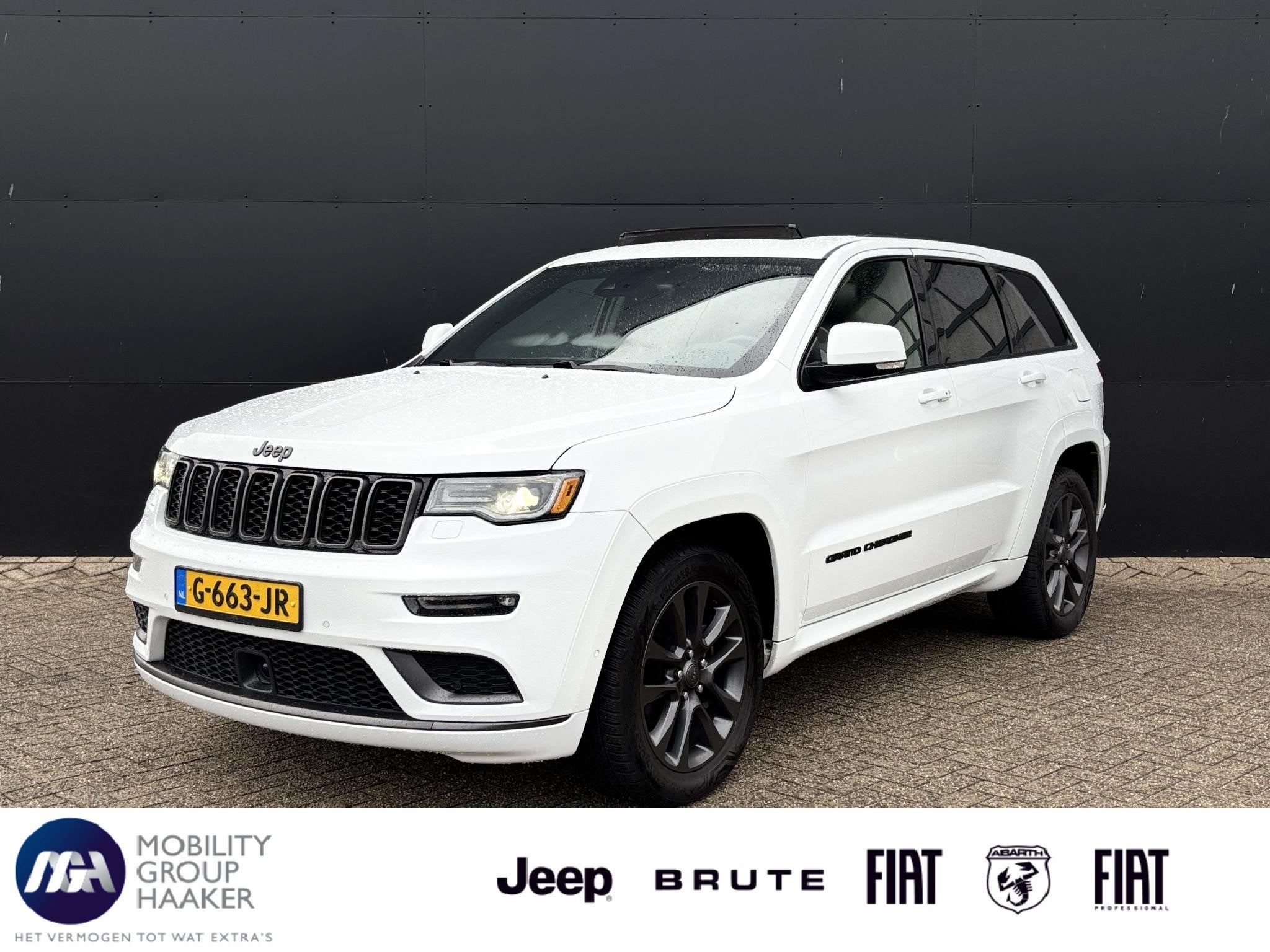 Jeep Grand Cherokee 3.6 Summit | Schuif-kanteldak | Stoelver, Auto's, Automaat, Gebruikt, Wit, Bedrijf